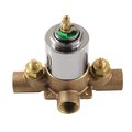 Kingston Brass Pressure Balanced Tub and Shower Valve, Polished Nickel KB3636V